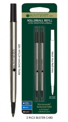 Ανταλλακτικό  RollerBall μπλέ για  Parker - Monteverde 2 τεμάχια 