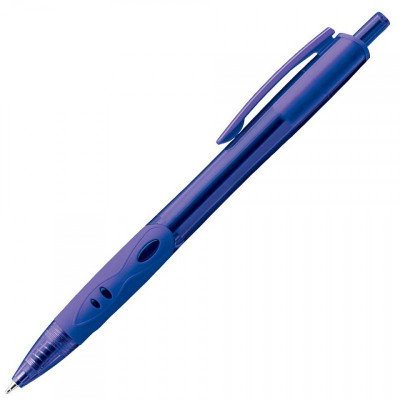Στυλό διαρκείας με αντ/κό με μηχανισμό & λάστιχο (Oικονομική λύση)