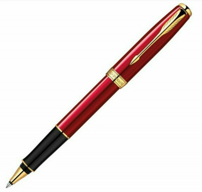 Στυλό roller ball  - Parker sonette red gold trim 