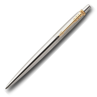 Στυλό  χαλύβδινος με χρυσό κλίπ - Parker Jotter