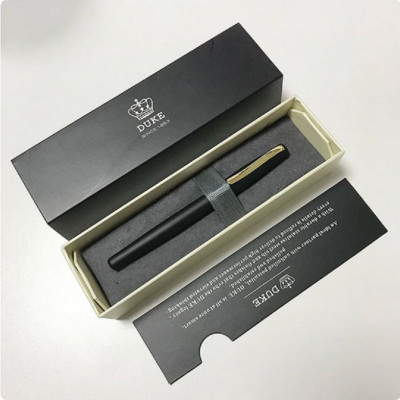 Στυλό - Πένα με αντλία μελάνης  σε μαύρη λάκα -Duke 