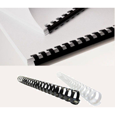 Σπιράλ πλαστικό βιβλιοδεσίας 32mm , 250-280 φύλλα A4  10 τεμάχια 