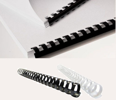 Σπιράλ πλαστικό βιβλιοδεσίας 14mm , 85-110 φύλλα Α4 100 τεμάχια 