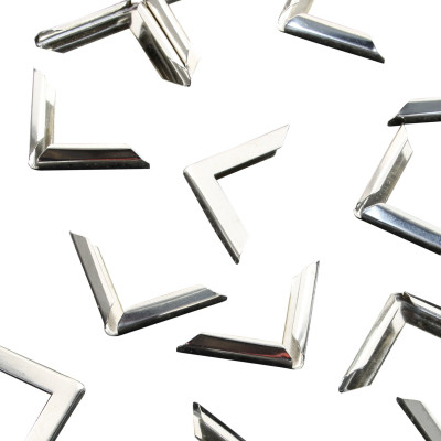 Γωνίες προστασίας καλυμμάτων  μεταλικές νίκελ 22x22 mm (100 τεμ.)