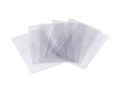 Θήκη  εγγράφων  8x13 εκ.  διάφανη τύπoυ Π  από πλαστικό PVC 0.12mm  100άδα 