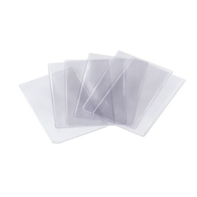 Θήκη  εγγράφων  8x13 εκ.  διάφανη τύπoυ Π  από πλαστικό PVC 0.12mm  100άδα 