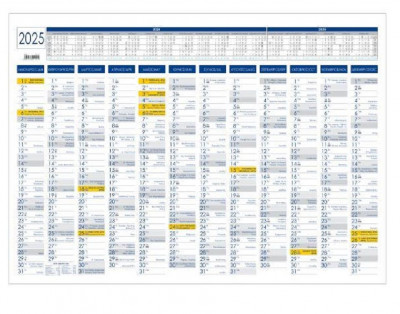 Ημερολόγιο 2024 ετήσιο  πλανόγραμμα επιτοίχιο 50x70 cm