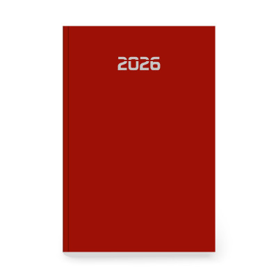 Ημερολόγιο 2026 ημερήσιο βιβλιοδετημένο, 14x21 cm με πλαστ/μένη ευρετηρίαση 