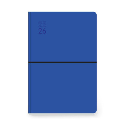 Ημερολόγιο 2026 ημερήσιο βιβλιοδετημένο, 17x25cm με πλαστ/μένη ευρετηρίαση και λάστιχο