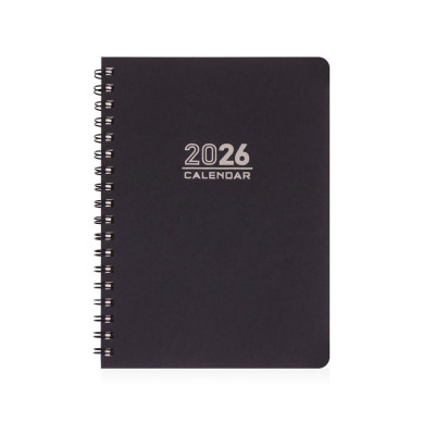 Ημερολόγιο 2026 ημερήσιο σπιράλ σαμουά ,14x21 cm 