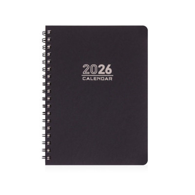 Ημερολόγιο 2026 ημερήσιο σπιράλ σαμουά ,14x21 cm 