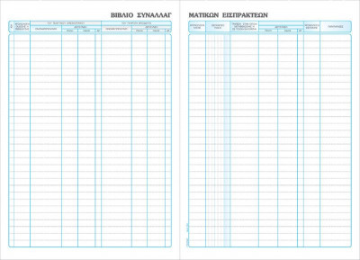 Βιβλίο  Γραμματίων Εισπρακτέων,  100φύλλα,   20Χ30 εκ.