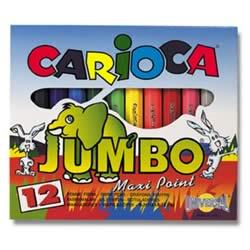 Μαρκαδόροι ζωγραφικής Jumbo 12χρώματα - Carioca