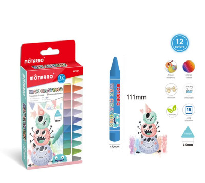 Κηροπαστέλ σετ 12 χρωμάτων 15mm x 120  mm 12 χρώματα