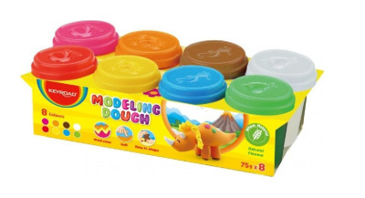 Πλαστoζυμαράκι Play Dough 8 Xρώματα x 75gr -Keyroad  