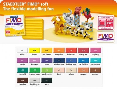 Πολυμερικός  Πηλός έτοιμος 56 gr.  Fimo soft   - Staedtler