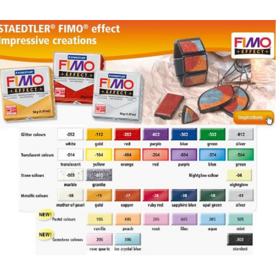 Πολυμερικός Πηλός έτοιμος 56 gr. Fimo effect   - Staedtler