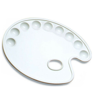 Παλέτα Ζωγραφικής Πλαστική 9 Θέσεων Οβάλ