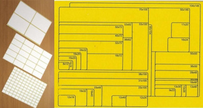 Αυτοκόλλητες ετικέτες  Νο3  11x15mm