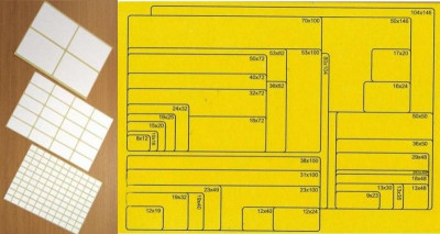 Αυτοκόλλητες ετικέτες Νο13  9x23mm