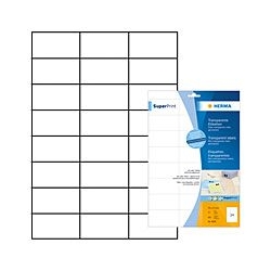 Διαφανές Aυτοκόλλητο Film matt Α4 για Laser 70x37mm 25φύλλα -Herma      