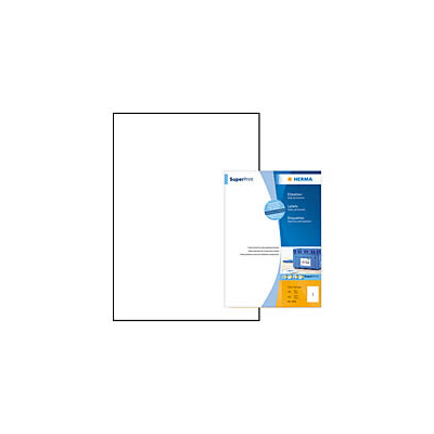 Αυτοκόλλητες Ετικέτες  εκτυπωτών inkjet-laser Α4  210x297mm- Herma