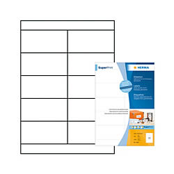 Αυτοκόλλητες  Ετικέτες εκτυπωτών inkjet-laser Α4 105 x 50,8mm - Herma
