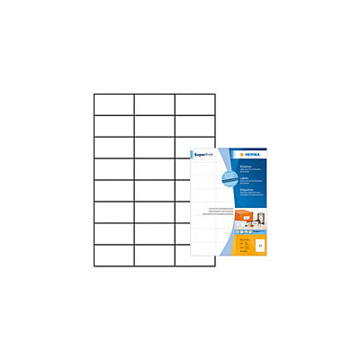 Αυτοκόλλητες  Ετικέτες εκτυπωτών inkjet-laser Α4 70x37 mm- Herma