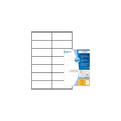 Αυτοκόλλητες  Ετικέτες εκτυπωτών inkjet-laser Α4 105x42mm- Herma