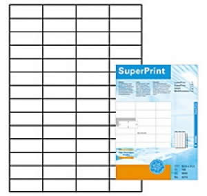 Αυτοκόλλητες  Ετικέτες εκτυπωτών inkjet-laser Α4 52x21mm- Herma