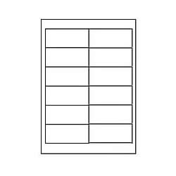 Αυτοκόλλητες ετικέτες Α4 εκτυπωτών  inkjet-laser 97x42.4mm 12 ετικ. 100 φύλλα 