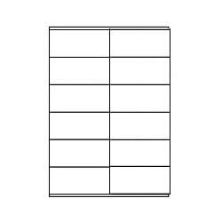 Αυτοκόλλητες ετικέτες Α4 εκτυπωτών  inkjet-laser 105x48mm  12 ετικ. 100 φύλλα 