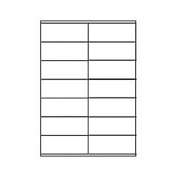 Αυτοκόλλητες ετικέτες Α4 εκτυπωτών  inkjet-laser 105x41mm  14 ετικ. 100 φύλλα 