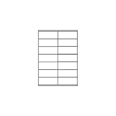 Αυτοκόλλητες ετικέτες Α4 εκτυπωτών  inkjet-laser 105x41mm  14 ετικ. 100 φύλλα 