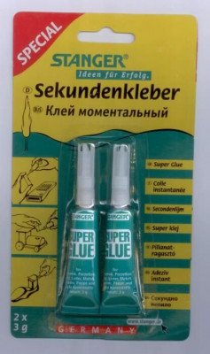 Κόλλα κυανοακρυλική super glue-Stanger 2τεμάχια 