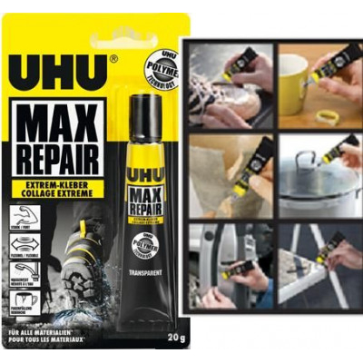 Κόλλα πολυμερική ελαστική  20gr. max repair - Uhu 