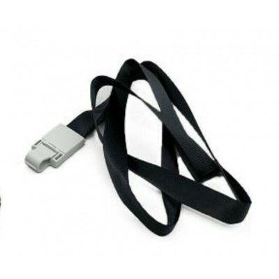 Κορδόνια  (lanyards) κονκάρδας μαύρα 2x48 cm ,10 mm πλάτος   4άδα 