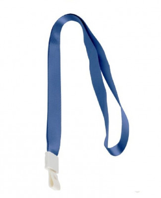 Κορδόνια κονκάρδας (lanyards ) 10 x 90 mm μπλέ  12άδα