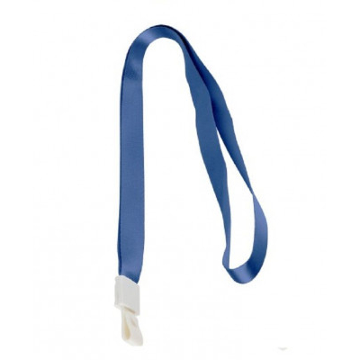 Κορδόνια κονκάρδας (lanyards ) 10 x 90 mm μπλέ  12άδα