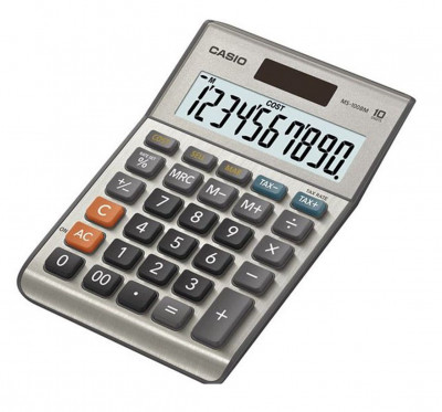 Casio  MS-100ΒΜ - Αριθμομηχανή γραφείου 10 ψηφίων με TAX+ & TAX- 