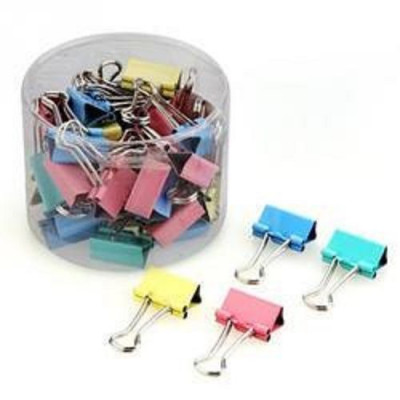 Πιάστρες χρωματιστές 25 mm κουτί 20 τεμ.