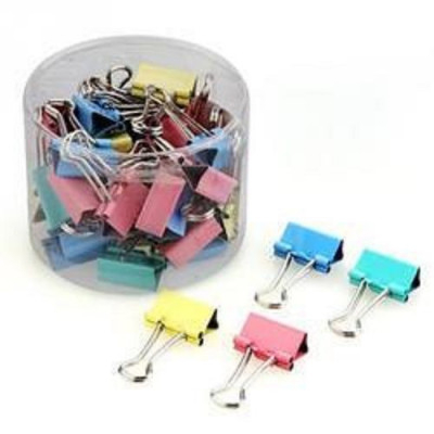 Πιάστρες χρωματιστές 25 mm κουτί 20 τεμ.