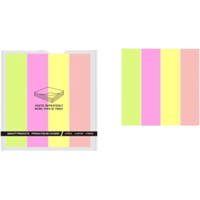 Σελιδοδείκτες  χρωματιστοί 20x75 mm 4 xρώματα 100 τεμάχια 