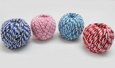 Σπάγγος βαμβακερός δίχρωμος  50gr - 35 m