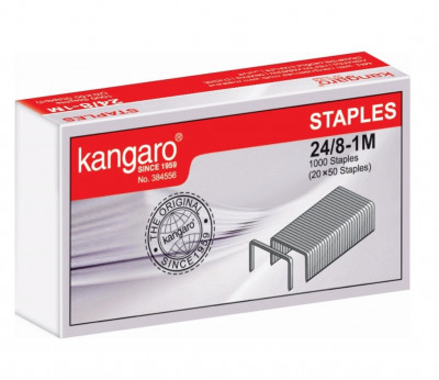 Σύρματα συρραπτικής Νο128 24/8  ( 1000 τεμ.) - Kangaro 