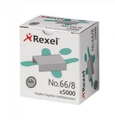 Σύρματα συρραπτικής 66/8  (5000  τεμ.) - Rexel