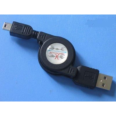 Καλώδιο πτυσσόμενο προέκταση usb A/Μ to mini 5pin  0.8 m         