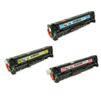 Συμβατό laser toner CC531-532-533 A έγχρωμο 3 χρώματα -Droprint 