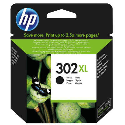 Hewlett Packard-Inkjet Cartridgel F6U68A Black # 302XL