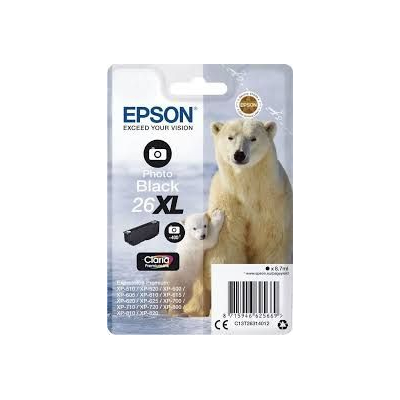 Epson Inkjet Cart. XP600 Photo Black 26XL